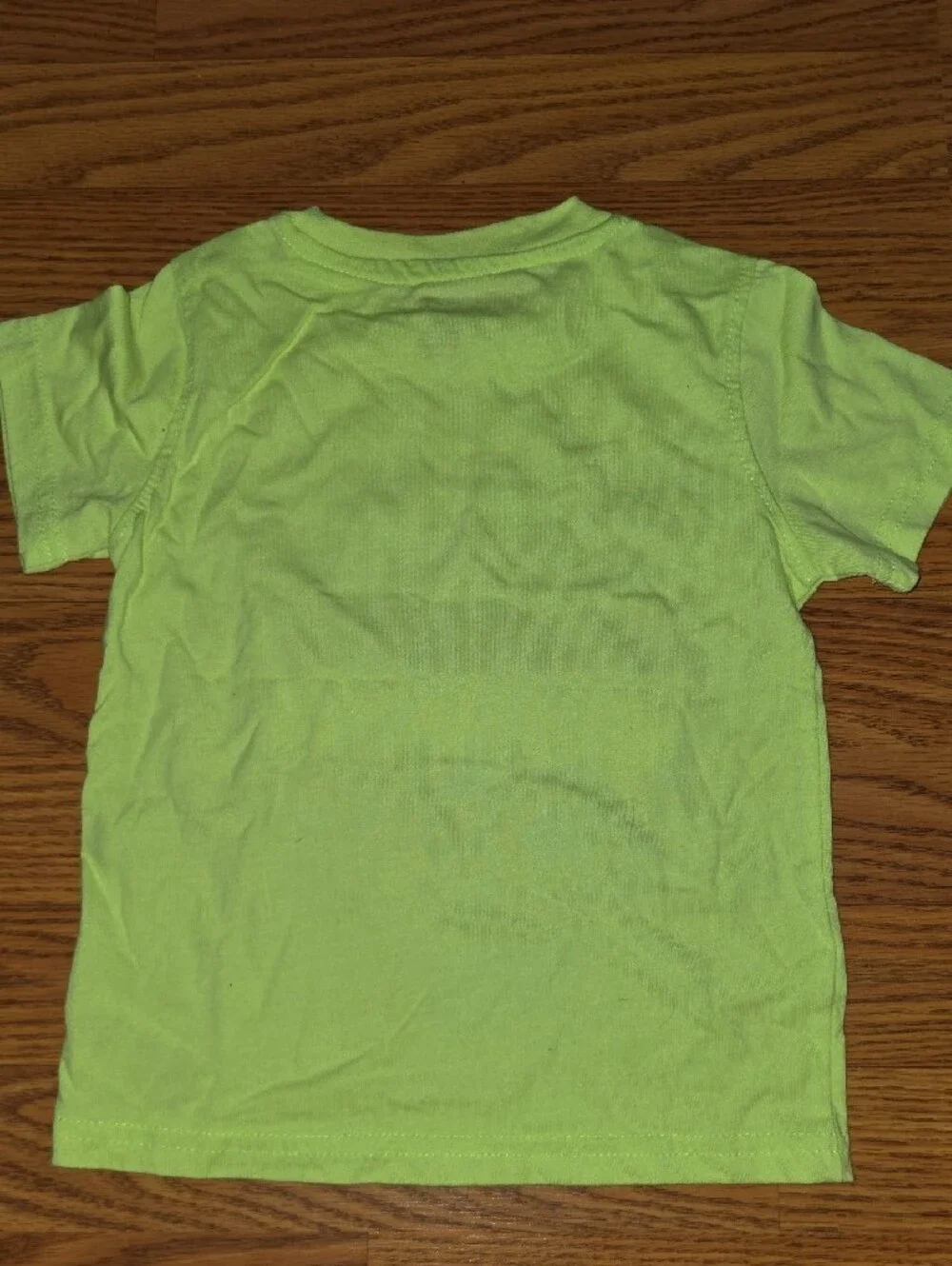 Calvin Klein Neon Green Tee with Black & Camo Accent Shorts